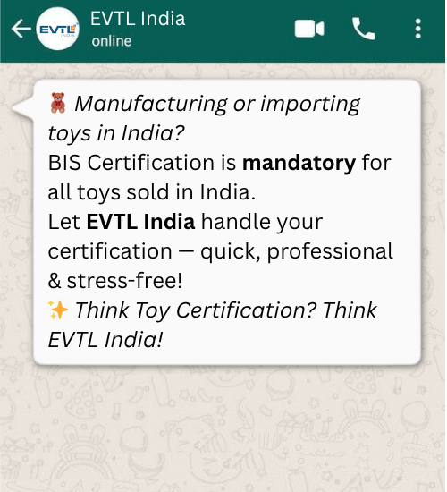 BIS Certification For toys