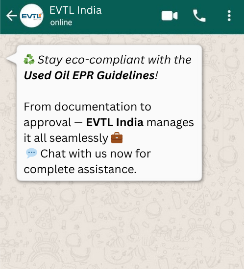 Get EPR Registration For Used Oil