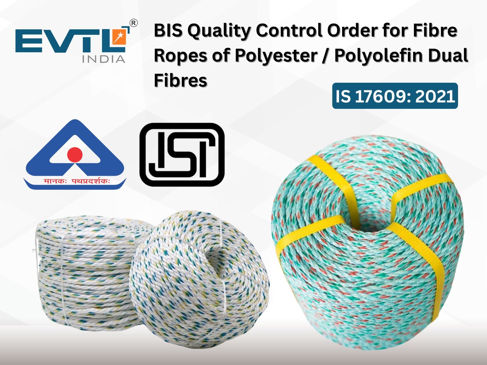 Fibre Ropes Of Polyester / Polyolefin Dual Fibres