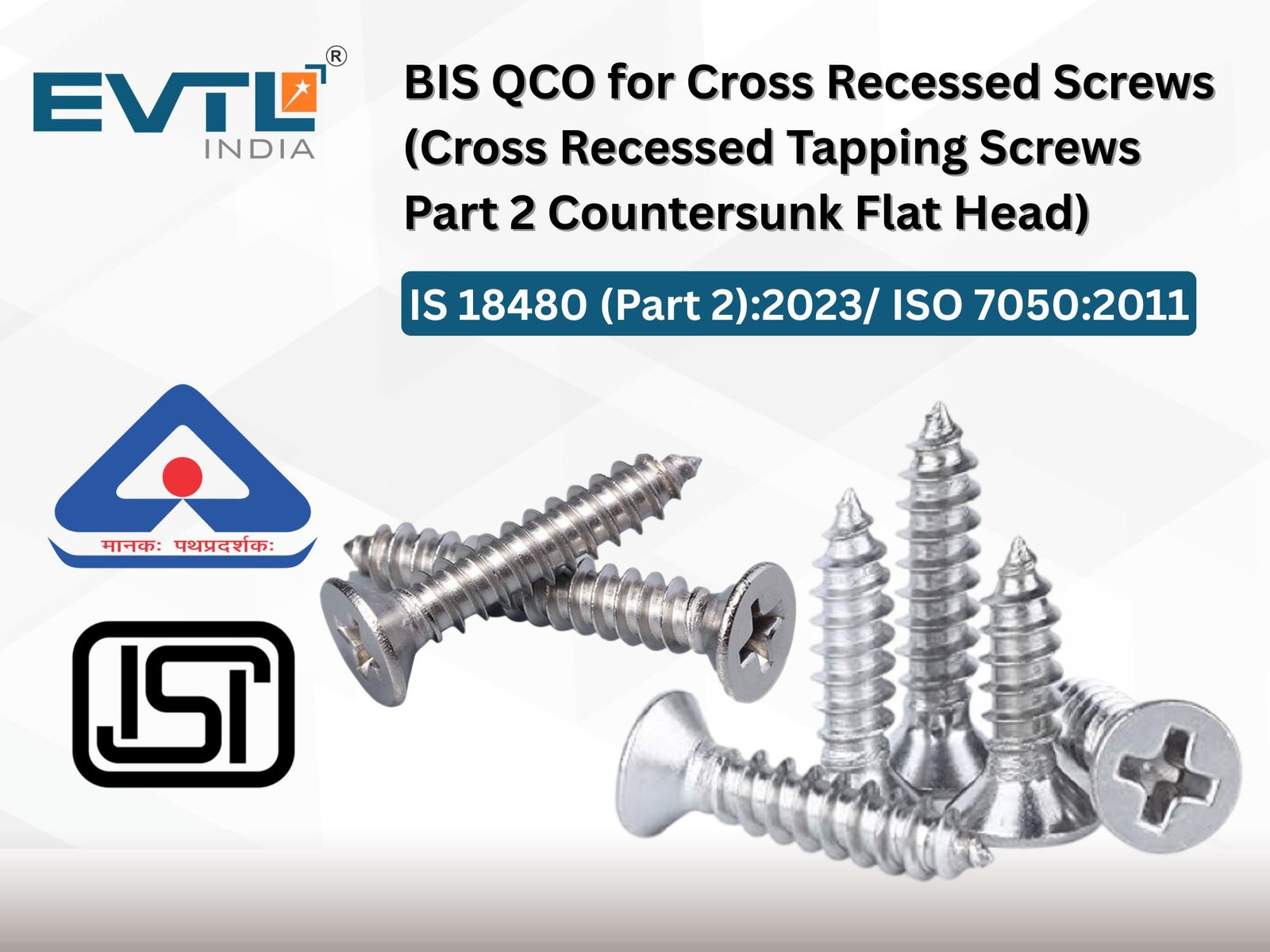 Cross Recessed Tapping Screws Part 2 Countersunk Flat Head