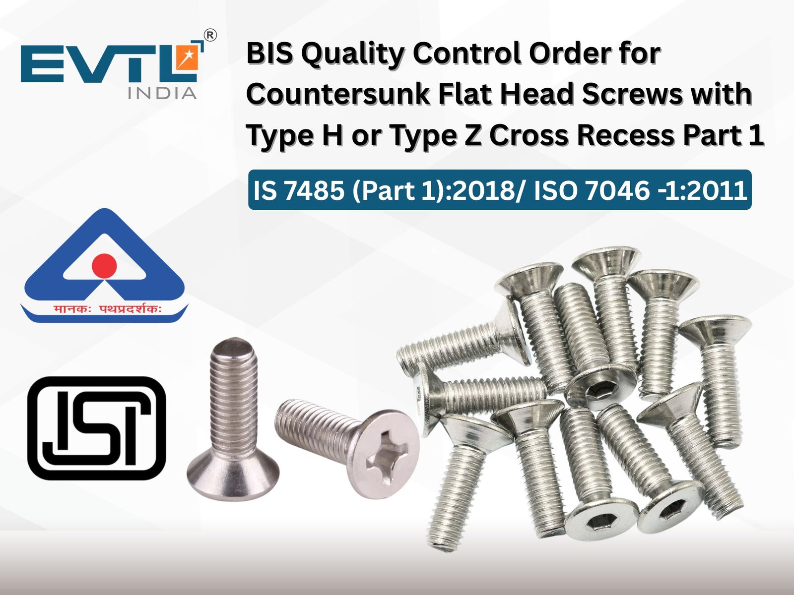 Countersunk Flat Head Screws With Type H Or Type Z Cross Recess Part 1