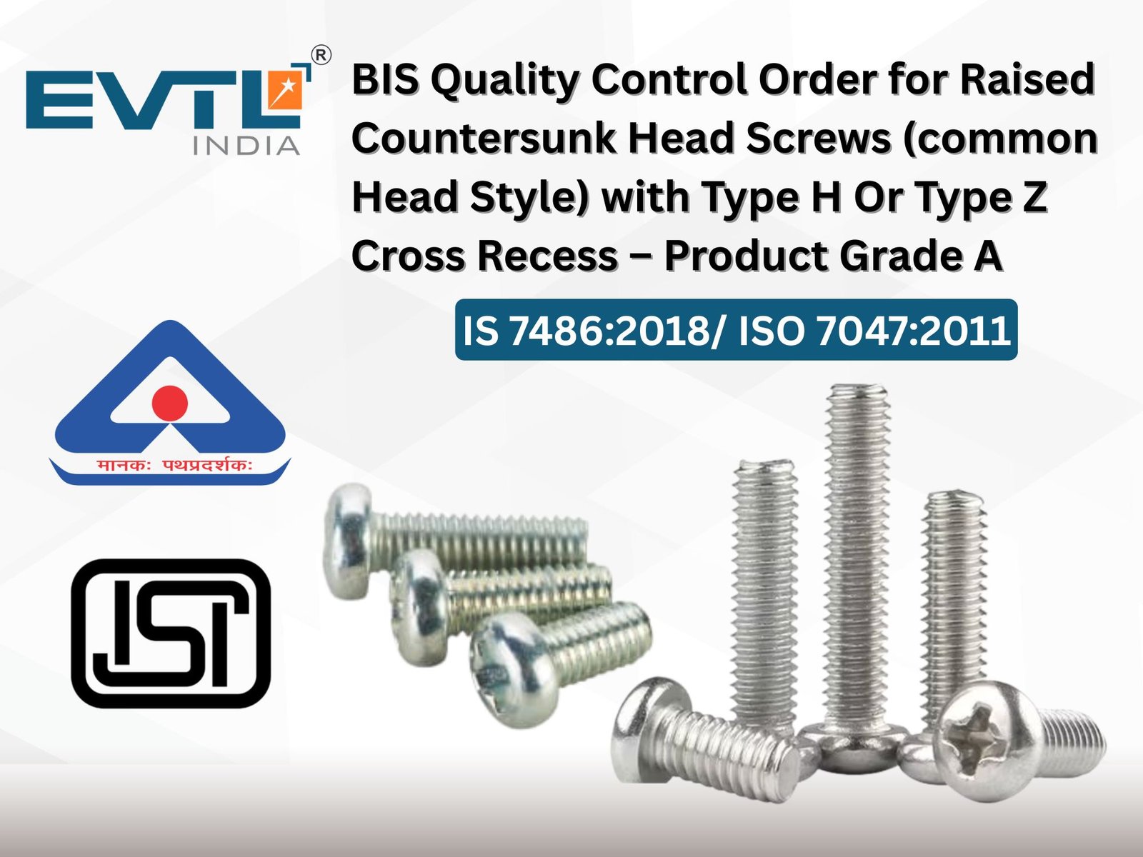 Raised Countersunk Head Screws (common Head Style) With Type H Or Type Z Cross Recess – Product Grade A